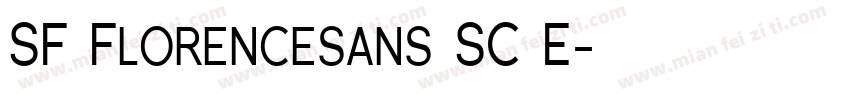 SF Florencesans SC E字体转换